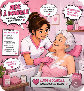 Photo de galerie - Aide a la toilette, douche avec ou sans aide matériel.
aide à a l'habillage 
aide à la mise en beauté 