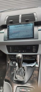 Photo de galerie - Changement autoradio d'origine sur BMW X5 par un autoradio Android GPS 