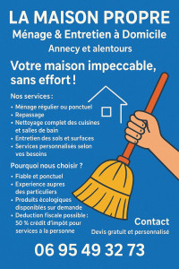 Photo de galerie - Ménage chez les particuliers 