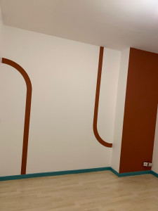 Photo de galerie - Renovation murs, plafond, plaintes + réalisation d’une idée décorative + conseil couleur design ?‍?✅