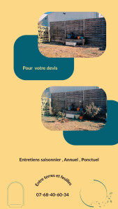 Photo de galerie - Déplacement de végétaux et plantations.
