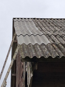 Photo de galerie - Remplacement de tolle fibrociment 