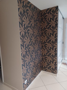 Photo de galerie - Pose de tapisserie 