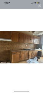 Photo de galerie - C’est une cuisine trouvée sur Leboncoin , pour le refaire entièrement .