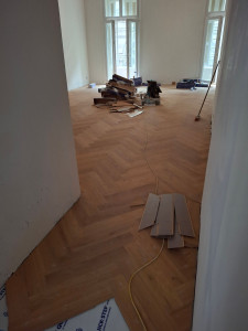 Photo de galerie - Pose de parquet - Revêtement de sol