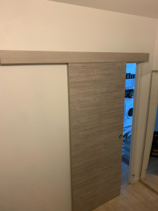 Photo de galerie - Pose porte coulissante 