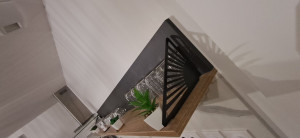 Photo de galerie - Fabrication/assemblage de fileur de cuisine pour faire une étagère décorative, avec équerres design, le tout fixation invisible 