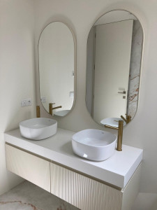 Photo de galerie - Pose meuble vasque 