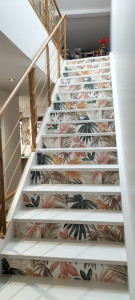 Photo de galerie - Peinture et déco d'un escalier