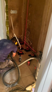 Photo de galerie - Installation receveur de douche 