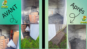 Photo de galerie - Nettoyage d’un cabanon 