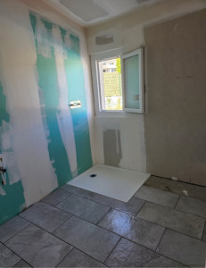 Photo de galerie - Placo et joint posé pour un client dans une salle de bain