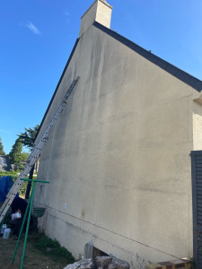 Photo de galerie - Avant nettoyage du pignon