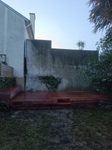 Photo de galerie - Création d'une terrasse bois avec banc  