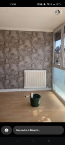 Photo de galerie - Pose de papier peint