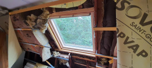 Photo de galerie - Fabrication chevêtre et pose de velux