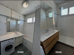 Photo de galerie - Transformation salle de bain 
