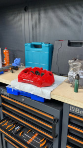 Photo de galerie - Peinture / changement de couleur d’étrier de frein 