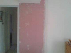 Photo de galerie - Pose du placo et pierre de perment