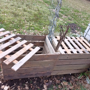 Photo de galerie - Composteur diy en bois de palette ! ?