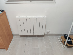 Photo de galerie - Pose d un radiateur mural 