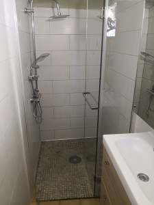 Photo de galerie - Remplacement bac à douche par douche à l'Italienne avec paroi en verre 