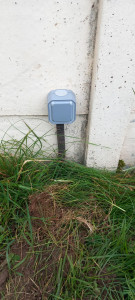 Photo de galerie - Après L'installation D'une prise Jardin 