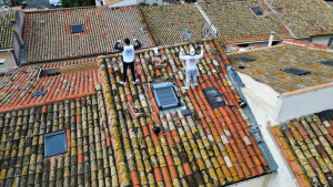 Photo de galerie - Rénovation de toiture, photo avec drone 