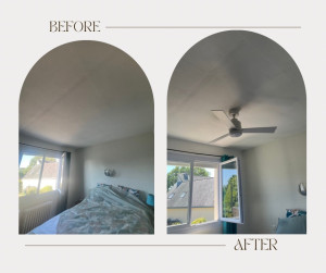 Photo de galerie - Installation d’un ventilateur de plafond 