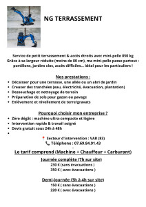 Photo de galerie - Service de petit terrassement 
