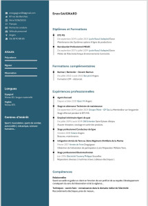 Photo de galerie - Mon cv 