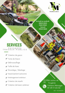 Photo de galerie - « YM Création Nature : terrassement, nivellement, création et aménagement… Votre projet commence ici. »