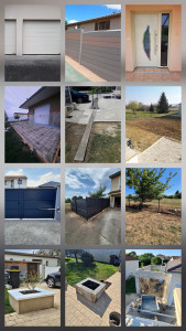 Photo de galerie - Je fais porte de garage, clôture composite, porte et fenêtre, terrasse, seuil portail, mise à niveau des terrains, portail avec motorisation, clôture rigide, petite maçonnerie comme grosse
Si vous avez besoin n'hésitez pas à me contacter 