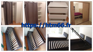 Photo de galerie - Montage et installation de meubles à domicile : armoires, commodes, lits, canapés-lits et meubles de rangement. Assemblage, réglage des portes et tiroirs, installation et vérification du bon fonctionnement.