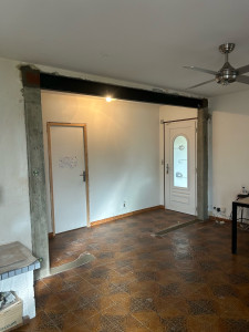 Photo de galerie - Gros œuvre pose d’un ipn ouverture 4m 