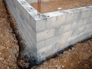 Photo de galerie - Angle de fondation d'un radier de garage