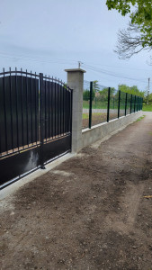 Photo de galerie - Création mur plus grillage rigide