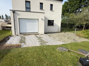 Photo de galerie - Préparation de terrasse sur plot