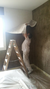 Photo de galerie - Arrachage moquette murale