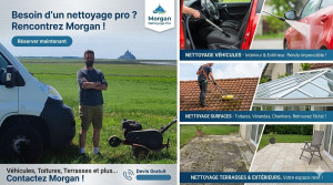 Photo de galerie - Nettoyage divers :
- Fins de chantiers,
- Toitures,
- Véhicules.. 