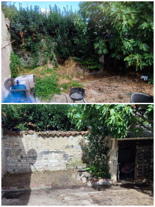 Photo de galerie - Nettoyage d'un petit jardin.