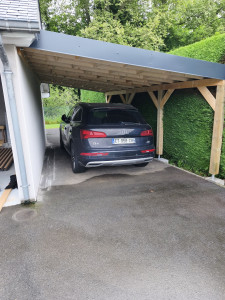 Photo de galerie - Réalisation d'un carport sur mesure 
