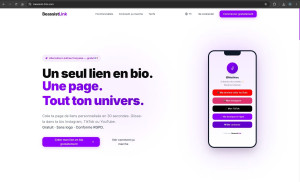Photo de galerie - Site internet pour facilité le regroupement de liens en bio pour les influenceur.