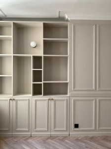 Photo de galerie - Rénovation complète appartement avec agencement de placard sur mesure 