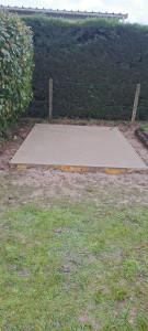 Photo de galerie - Dalle pour cabanon 