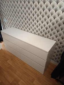 Photo de galerie - Commode malm 6 tiroirs 