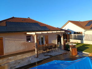 Photo de galerie - Pergola meleze 4,5 m x 3,5m 