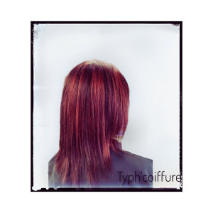 Photo de galerie - Contraste méche rouge 