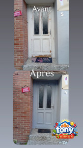 Photo de galerie - Rénovation d'une porte d'entrée 