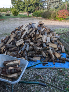 Photo de galerie - Rangement de 5 stères de bois effectué en 2h